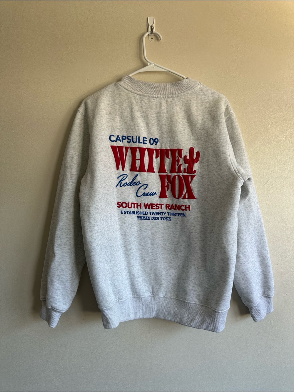 White Fox CrewNeck Capsule 09 Rodeo Size XS/S